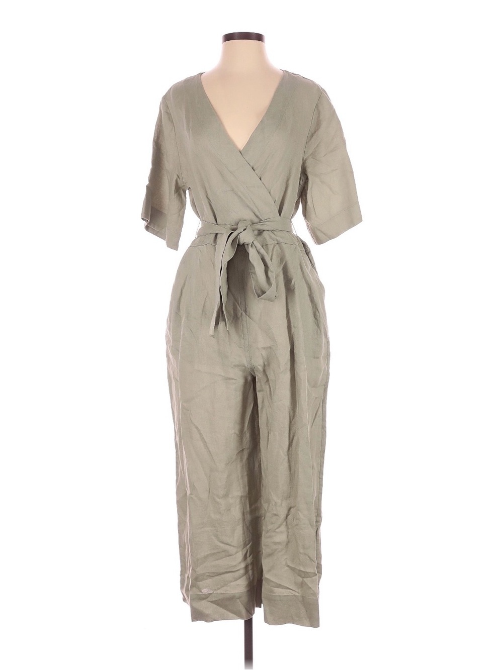 Everlane Linen Wrap Jumpsuit
